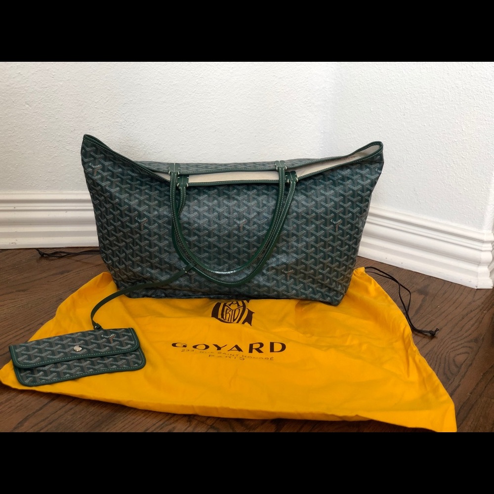 Goyard St. Louis GM tote and pouch